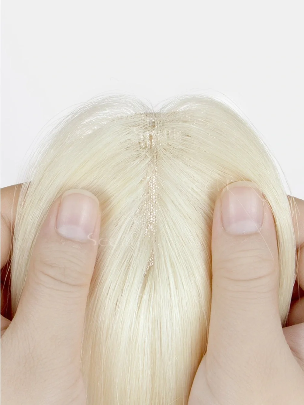 Seully White Blonde Clip-In Topper Extension